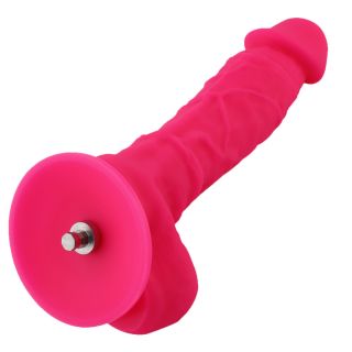 9" Silicone Pink Dildo for Hismith Sex Machine with KlicLok Connector