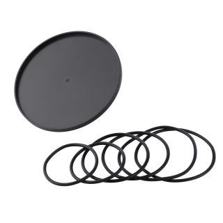 Hismith Suction Cup Adapter for Non-Suction Dildos, with 2 Pair Rubber Bands