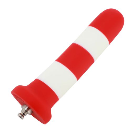Hismith 6.89in Barber Pole Silicone Dildo