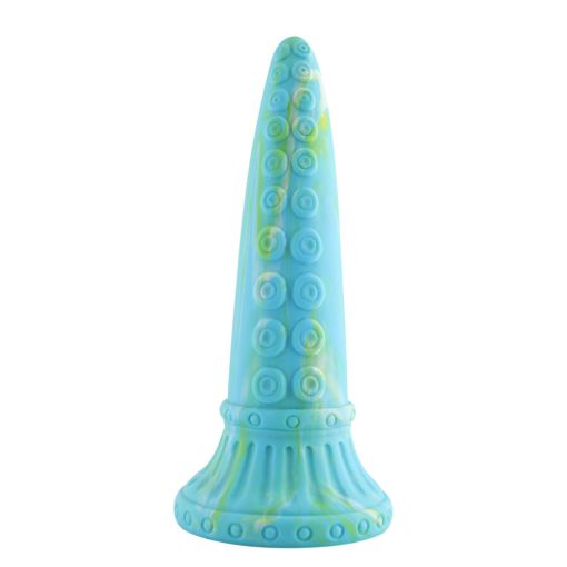 Hismith 10in Teal Anal Silicone Dildo with Suction Cup